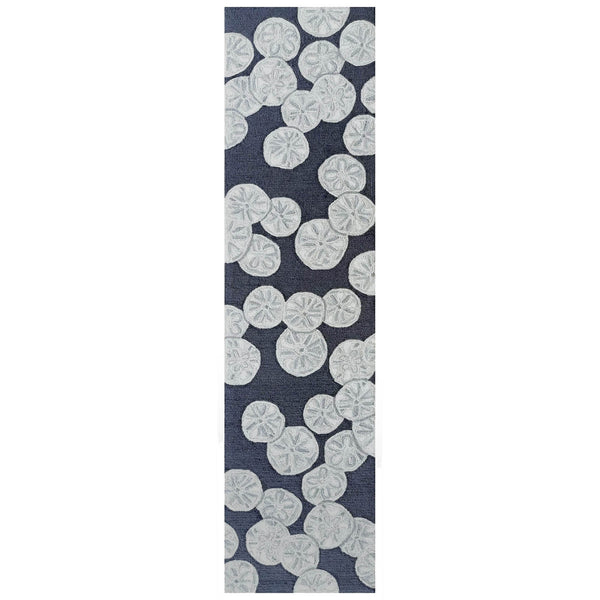 Trans Ocean Liora Handmade Coastal Area Rug - Durable Synthetic Blend With Beach-inspired Design For Any Space Navy Polyester,Acrylic Capr8175633