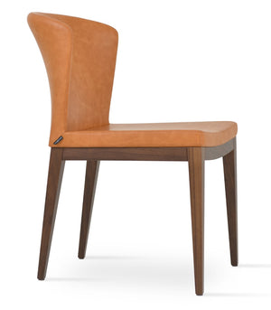 Soho Concept Capri Wood Chair - Stylish Dining Chair With Camira Era Fabric, 10-year Guarantee, Multiple Colors Walnut  Soho-concept-dining-chair-01717
