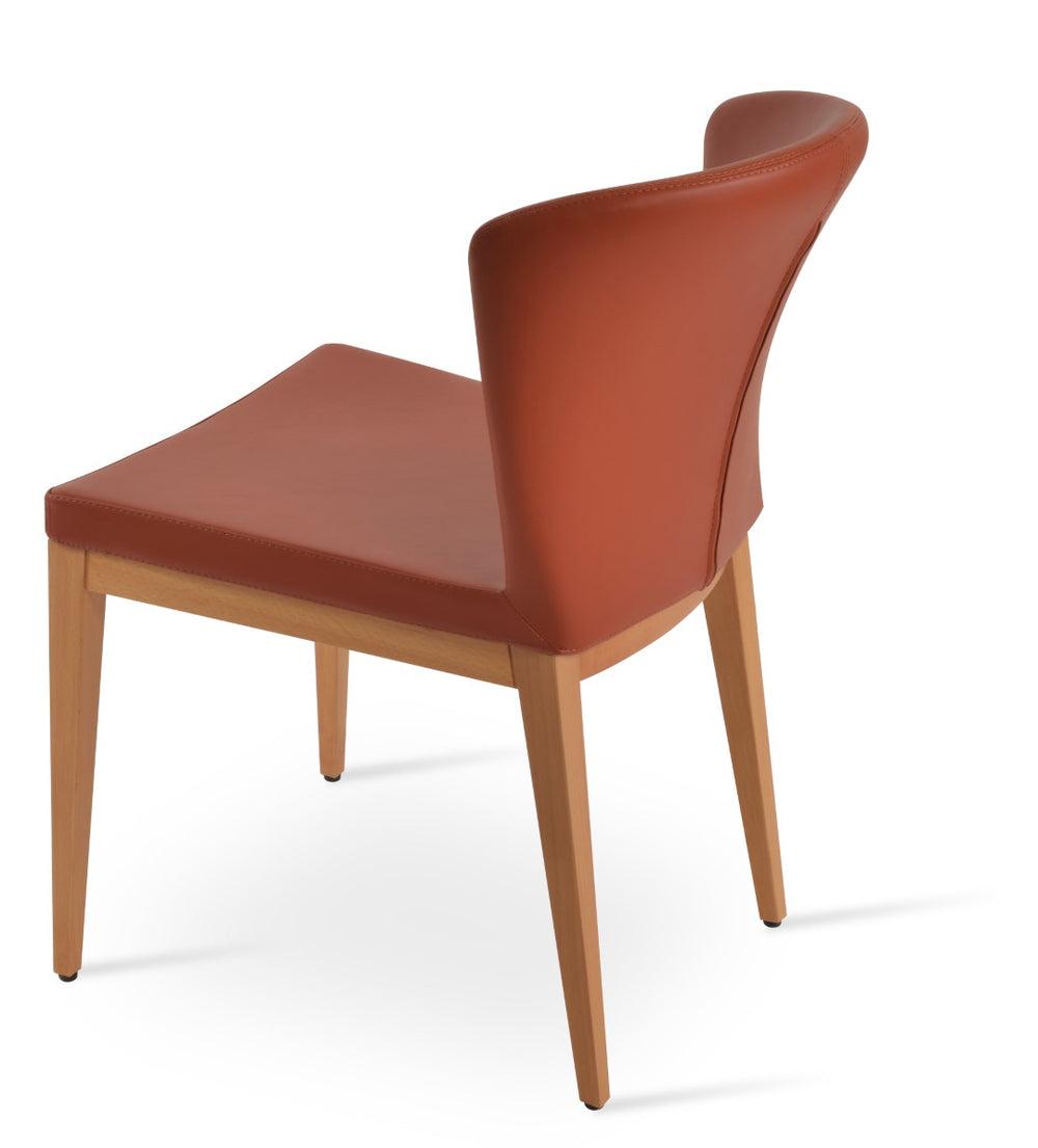 Soho Concept Capri Wood Chair - Stylish Dining Chair With Camira Era Fabric, 10-year Guarantee, Multiple Colors Walnut  Soho-concept-dining-chair-01718