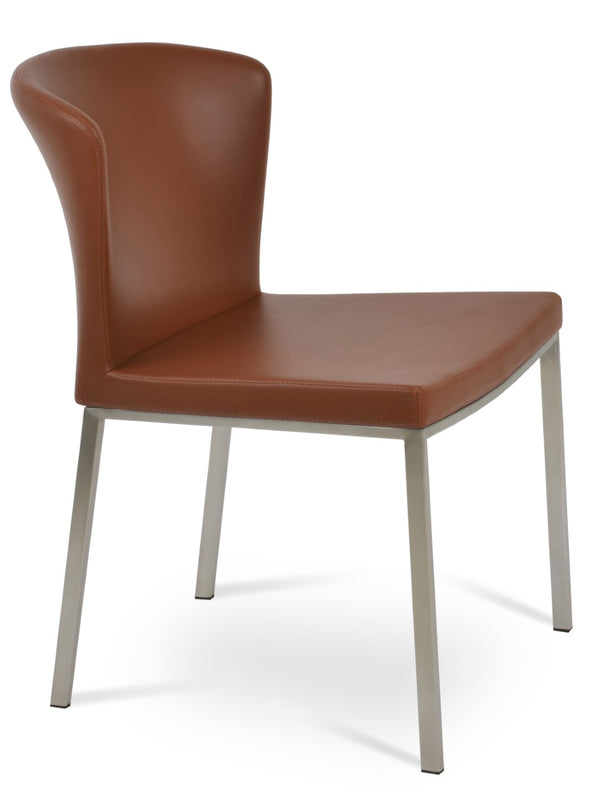 Soho Concept Capri Metal Dining Chair In White Boucle - Durable Camira Fabric, Chrome Finish, 10-year Guarantee Chrome  Soho-concept-dining-chair-01702