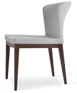 Soho Concept Capri Metal Dining Chair In White Boucle - Durable Camira Fabric, Chrome Finish, 10-year Guarantee Silver  Soho-concept-dining-chair-01694