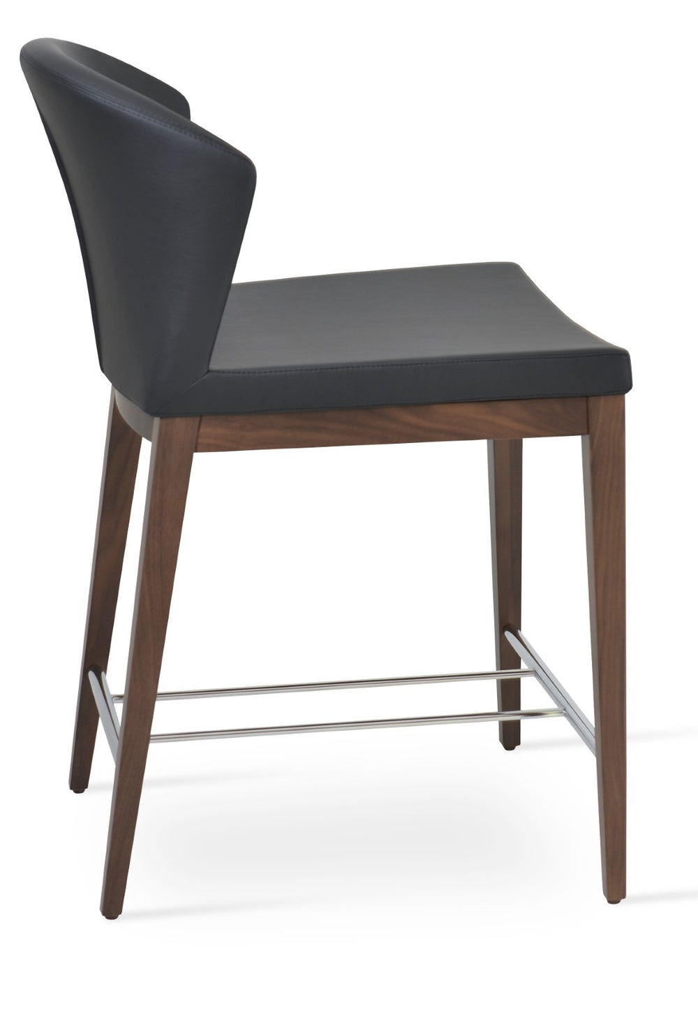 Soho Concept Capri Counter And Bar Stools With Luxurious Camira Era Upholstery And Solid Wood Finishes, 10-year Guarantee Walnut,Black  Soho-concept-dining-chair-10705