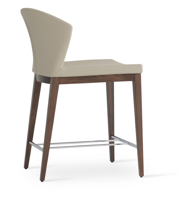 Soho Concept Capri Counter And Bar Stools With Luxurious Camira Era Upholstery And Solid Wood Finishes, 10-year Guarantee Walnut  Soho-concept-dining-chair-07502