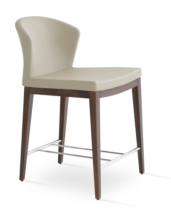 Soho Concept Capri Counter And Bar Stools With Luxurious Camira Era Upholstery And Solid Wood Finishes, 10-year Guarantee Walnut  Soho-concept-dining-chair-10703