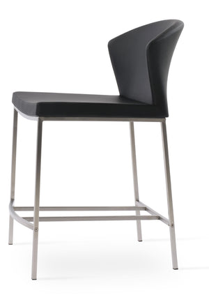 Soho Concept Capri Metal Barstools And Counterstools - Stylish Camira Fabric, Durable Brushed Steel Finish, 10-year Guarantee Black  Soho-concept-dining-chair-10709