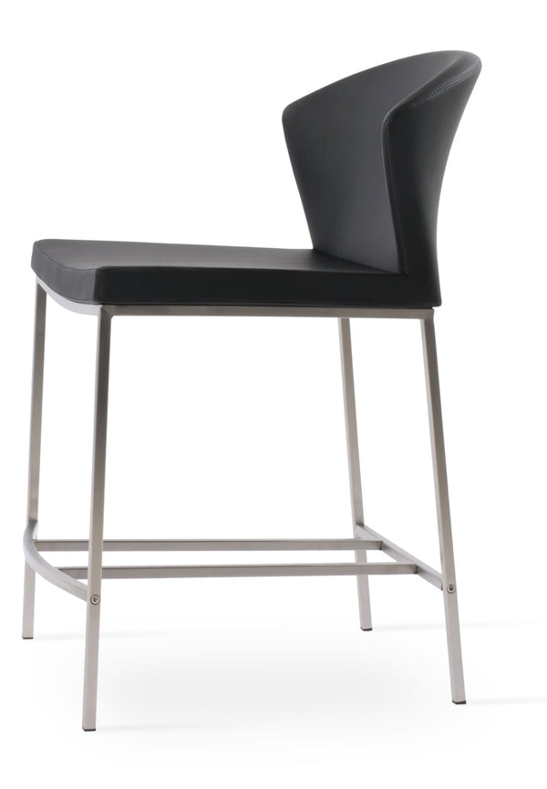 Soho Concept Capri Metal Barstools And Counterstools - Stylish Camira Fabric, Durable Brushed Steel Finish, 10-year Guarantee Black  Soho-concept-dining-chair-10709