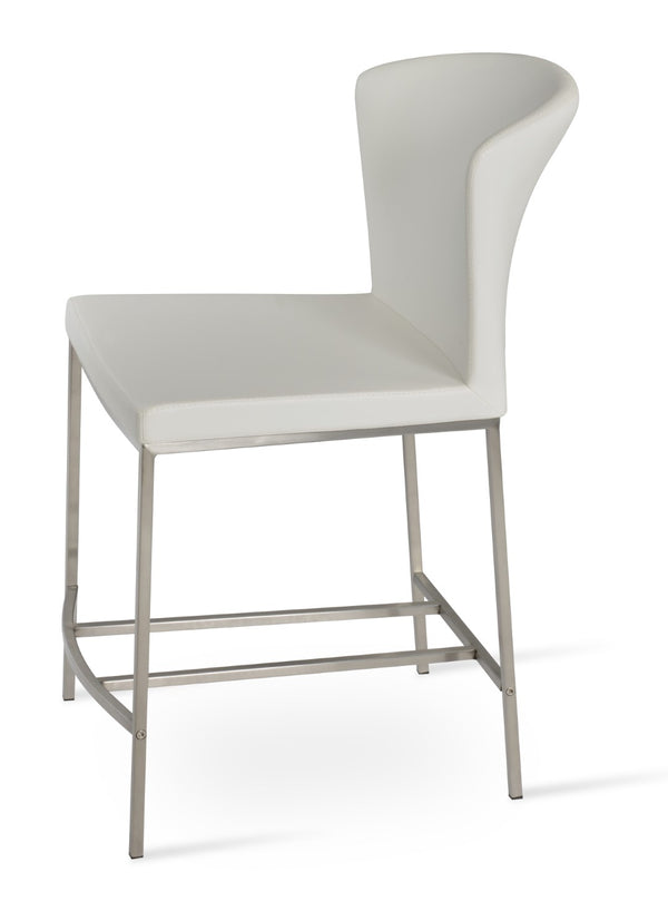 Soho Concept Capri Metal Counter And Bar Stools With Durable Camira Era Fabric - 10-year Warranty Included! White  Soho-concept-dining-chair-07505