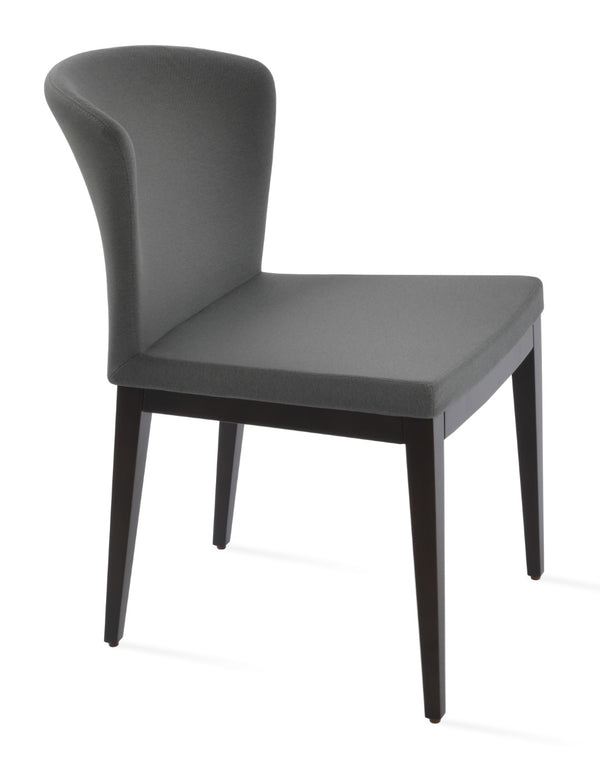 Soho Concept Capri Wood Chair - Stylish Dining Chair With Camira Era Fabric, 10-year Guarantee, Multiple Colors Grey  Soho-concept-dining-chair-01776