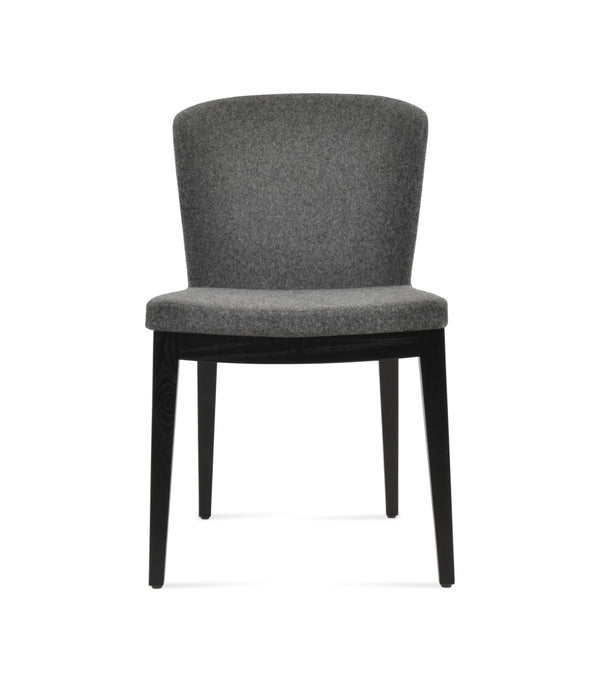 Soho Concept Capri Wood Chair: Stylish Dining Chair In Camira Blazer Wool – 10-year Guarantee, Multiple Colors! Ash,Black,Dark Grey  Soho-concept-dining-chair-01661