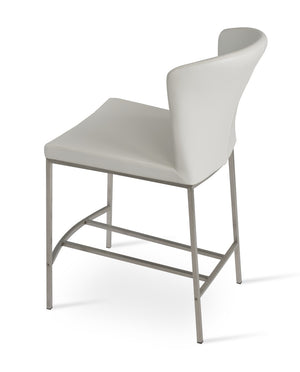 Soho Concept Capri Metal Counter And Bar Stools With Durable Camira Era Fabric - 10-year Warranty Included! White  Soho-concept-dining-chair-10686