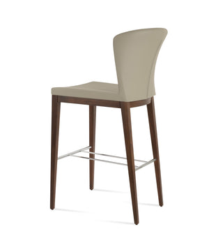 Soho Concept Capri Wood Barstools & Counterstools - Solid Beech, Stylish Camira Fabric, 10-year Guarantee & More! Walnut  Soho-concept-dining-chair-10688