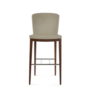Soho Concept Capri Wood Barstools & Counterstools - Solid Beech, Stylish Camira Fabric, 10-year Guarantee & More! Walnut  Soho-concept-dining-chair-07493