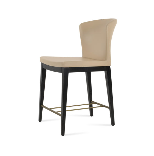 Soho Concept Capri Wood Barstools & Counterstools - Solid Beech, Stylish Camira Fabric, 10-year Guarantee & More! Wenge Wheat  Soho-concept-dining-chair-07497