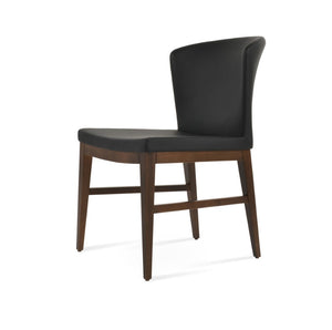 Soho Concept Capri Wood Chair - Stylish Dining Chair With Camira Era Fabric, 10-year Guarantee, Multiple Colors Black,Walnut  Soho-concept-dining-chair-01775