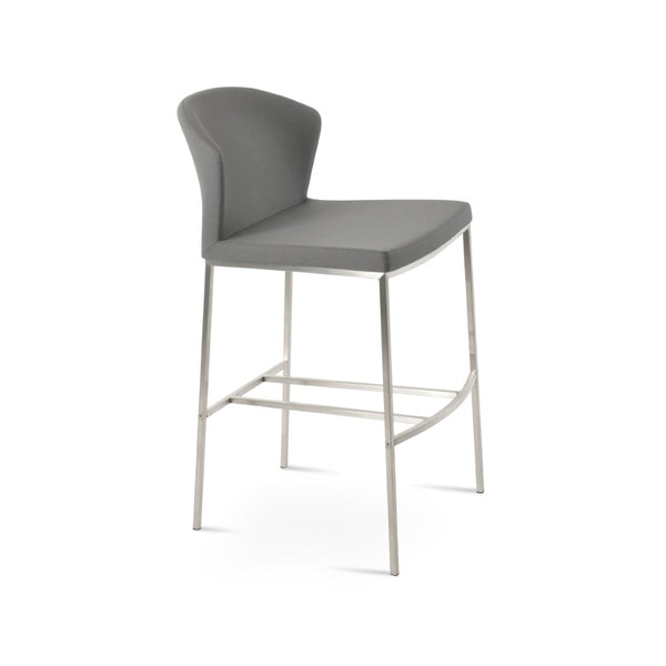 Soho Concept Capri Counter And Bar Stools With Luxurious Camira Era Upholstery And Solid Wood Finishes, 10-year Guarantee Grey  Soho-concept-dining-chair-10681