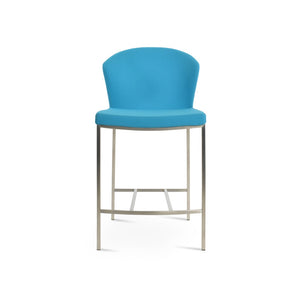 Soho Concept Capri Counter And Bar Stools With Luxurious Camira Era Upholstery And Solid Wood Finishes, 10-year Guarantee Turquoise  Soho-concept-dining-chair-10682