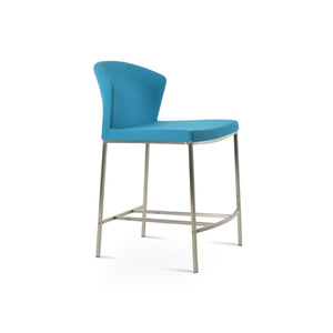 Soho Concept Capri Counter And Bar Stools With Luxurious Camira Era Upholstery And Solid Wood Finishes, 10-year Guarantee Turquoise  Soho-concept-dining-chair-07491