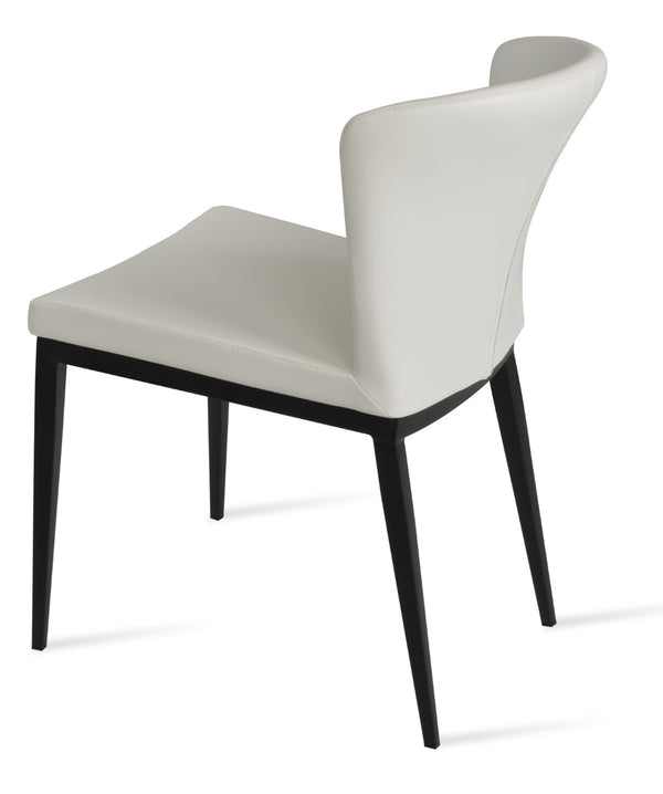 Soho Concept Capri Mw Dining Chair - Stylish White Boucle Fabric With Walnut & Turquoise, 10-year Guarantee! Black,White  Soho-concept-dining-chair-01732