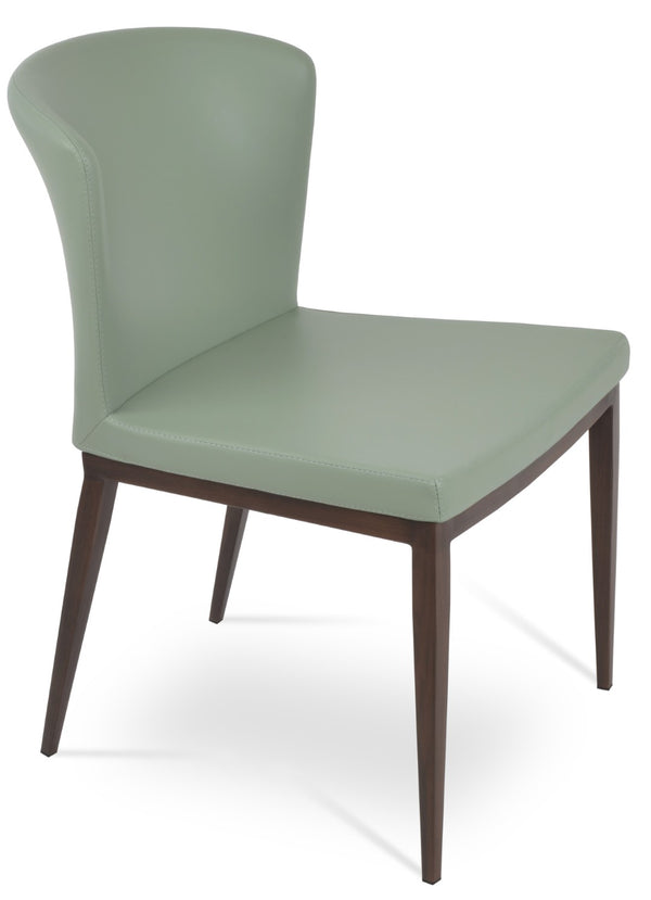 Soho Concept Capri Dining Chair With 5-year Guarantee - Stylish Walnut Finish & Elegant Mint Accents (Ppm-s) Walnut  Soho-concept-dining-chair-01742