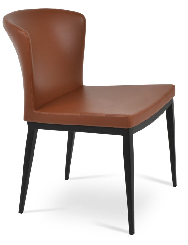 Soho Concept Capri Stylish Dining Chair In Ppm-s Hazelnut With Elegant Walnut Finish For Modern Homes And Spaces Walnut  Soho-concept-dining-chair-01740