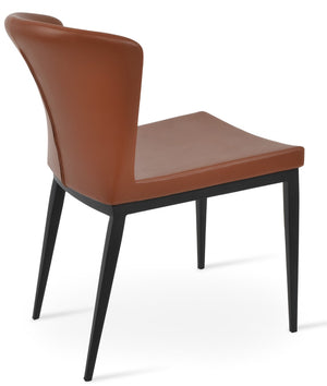 Soho Concept Capri Stylish Dining Chair In Ppm-s Hazelnut With Elegant Walnut Finish For Modern Homes And Spaces Walnut  Soho-concept-dining-chair-01740