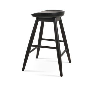 Soho Concept Cattelan Baba Barstools & Counterstools - Solid Wood Seats In Elegant Finishes For Stylish Comfort Black  Soho-concept-dining-chair-07523