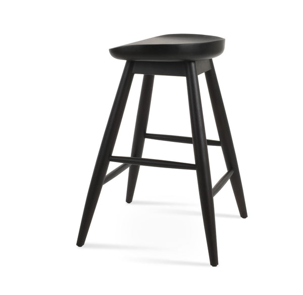 Soho Concept Cattelan Baba Barstools & Counterstools - Solid Wood Seats In Elegant Finishes For Stylish Comfort Black  Soho-concept-dining-chair-07523