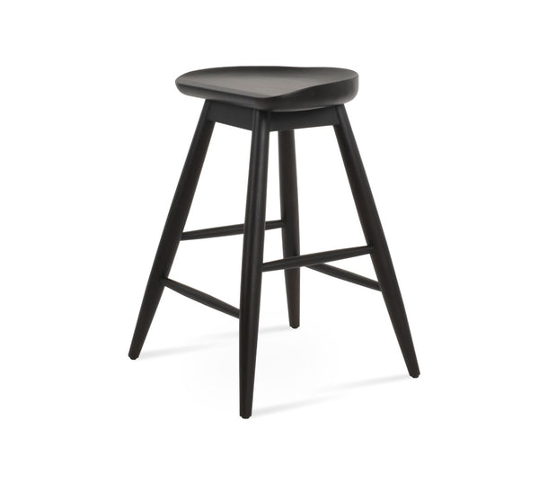 Soho Concept Cattelan Baba Barstools & Counterstools - Solid Wood Seats In Elegant Finishes For Stylish Comfort Black  Soho-concept-dining-chair-06604