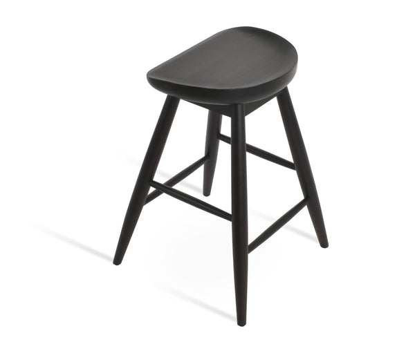 Soho Concept Cattelan Baba Barstools & Counterstools - Solid Wood Seats In Elegant Finishes For Stylish Comfort Black  Soho-concept-dining-chair-10769