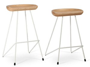 Soho Concept Cattelan Ana Barstools & Counterstools - Elegant Solid Wood Seats With Metal Accents For Stylish Spaces Ash,Natural  Soho-concept-dining-chair-10773