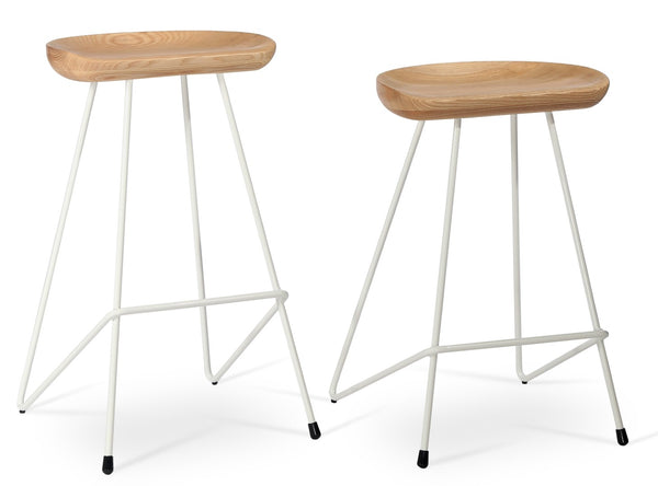 Soho Concept Cattelan Ana Barstools & Counterstools - Elegant Solid Wood Seats With Metal Accents For Stylish Spaces Ash,Natural  Soho-concept-dining-chair-10773