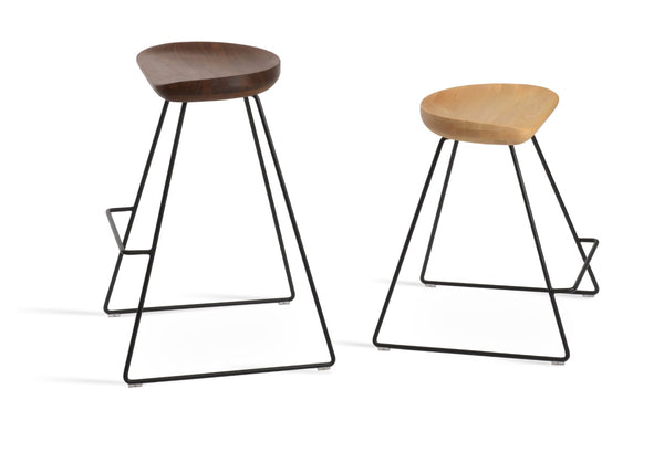Soho Concept Cattelan Wire Barstools & Counterstools - Solid Wood Seats With Stylish Finish Options & Durability Black,Walnut,Ash,Natural  Soho-concept-dining-chair-10789