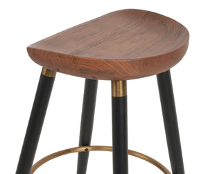 Soho Concept Cattelan Ana Barstools & Counterstools - Elegant Solid Wood Seats With Metal Accents For Stylish Spaces Ash,Black,Gold  Soho-concept-dining-chair-10736
