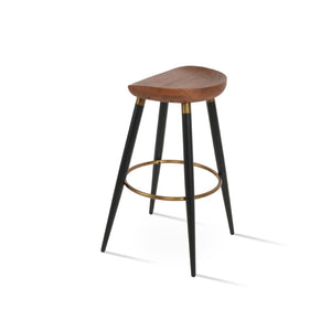 Soho Concept Cattelan Ana Barstools & Counterstools - Elegant Solid Wood Seats With Metal Accents For Stylish Spaces Ash,Black,Gold  Soho-concept-dining-chair-10737