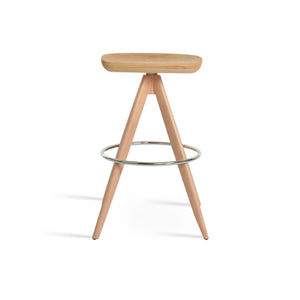 Soho Concept Cattelan Pyramid-mw Barstools & Counterstools - Solid Wood Seats With Chic Metal Finishes Available! Natural,Ash  Soho-concept-dining-chair-07510