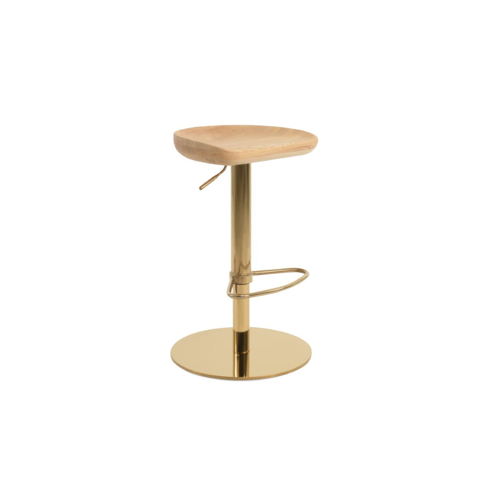 Soho Concept Cattelan Piston Barstools – Stunning Solid Wood Seats, Adjustable Heights, And Premium Finishes! Ash,Natural,Gold  Soho-concept-dining-chair-10757