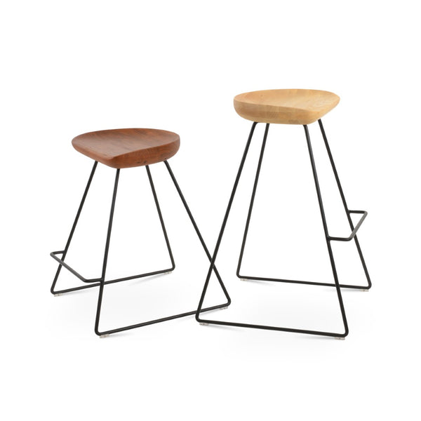 Soho Concept Cattelan Wire Barstools & Counterstools - Solid Wood Seats With Stylish Finish Options & Durability Black,Ash,Natural  Soho-concept-dining-chair-10764