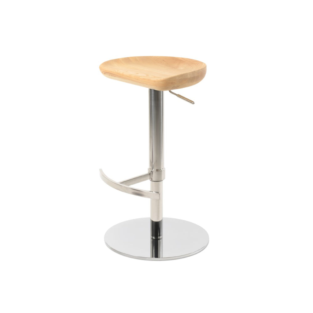 Soho Concept Cattelan Piston Barstools & Counterstools - Adjustable Heights, Solid Wood Seats & Stylish Finishes Ash  Soho-concept-dining-chair-10752