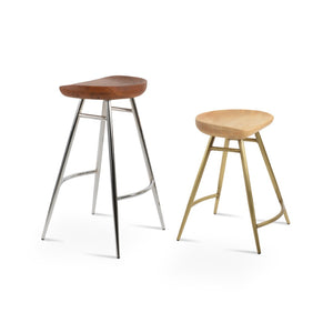 Soho Concept Cattelan Galata Barstools & Counterstools - Stylish Solid Wood Seats With Durable Metal Legs Chrome,Brass,Ash Steel Tubular Legs Soho-concept-dining-chair-10720