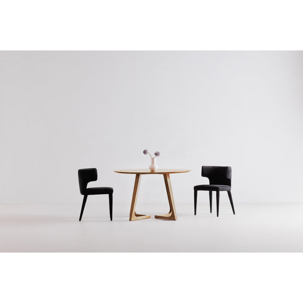 Moe's Home Godenza Dining Table - Solid Oak Mid-century Modern Design With Flared Legs, Seats Up To 8 Guests Natural Solid Oak Cb-1003-24-0