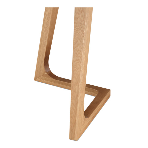 Moe's Home Godenza Dining Table - Solid Oak Mid-century Modern Design With Flared Legs, Seats Up To 8 Guests Natural Solid Oak Cb-1004-24-0