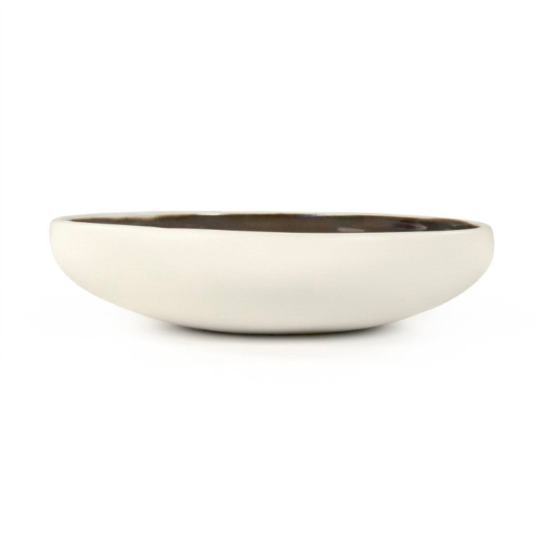 Zentique Atomic Ceramic Platter Small — Sleek Modern Appetizer Tray, Durable Dishwasher-Safe Accent Finish W8 x H1.75 x D7.5 CB3320-20-F929