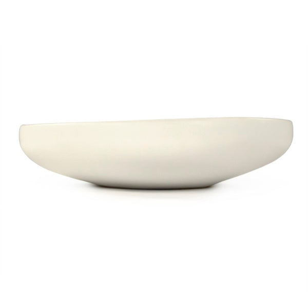 Zentique Atomic Ceramic Platter Small — Sleek Modern Appetizer Tray, Durable Dishwasher-Safe Accent Finish W14.5 x H3.5 x D14.5 CB3320-38-F929
