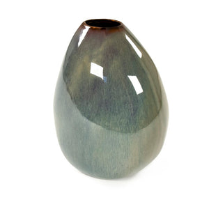 Zentique Atomic Vase Large — Sculptural Ceramic Centerpiece with Glossy Glaze, Geometric Silhouette, Durable Craftsmanship for Tablescape Decor CB3431-34-R611