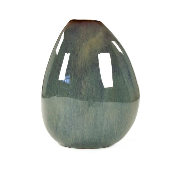 Zentique Atomic Vase Large — Sculptural Ceramic Centerpiece with Glossy Glaze, Geometric Silhouette, Durable Craftsmanship for Tablescape Decor CB3431-34-R611