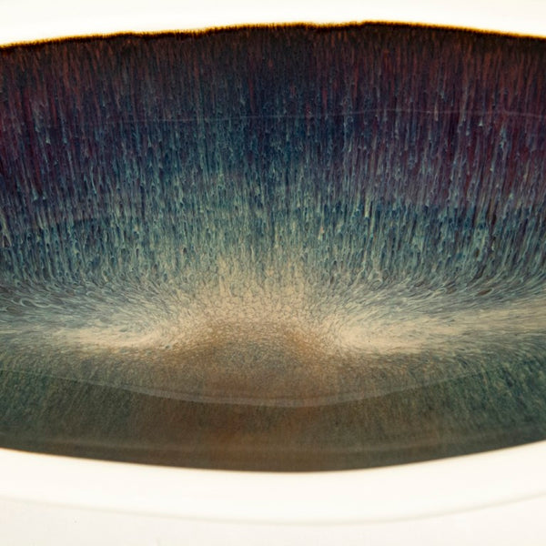 Zentique Atomic Boat Platter Small Retro Ceramic Serving Dish for Appetizers Sushi Condiments Centerpiece (92 chars) CB3427-29-F929