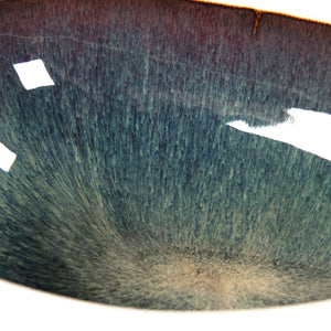 Zentique Atomic Teardrop Bowl Modern Ceramic Accent Bowl 9.25" x 3.75" Mid-Century Teardrop Catchall Decor CB3428-24-F929