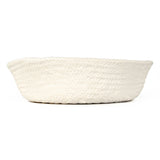 White Cross Weave Bowl Large Matte White CB3490-40-R11 Zentique