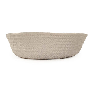 Grey Cross Weave Bowl Large Matte Cool Grey CB3490-40-R604 Zentique