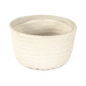 Grey Cross Weave Deep Dish Small Matte Cool Grey CB3491-20-R604 Zentique